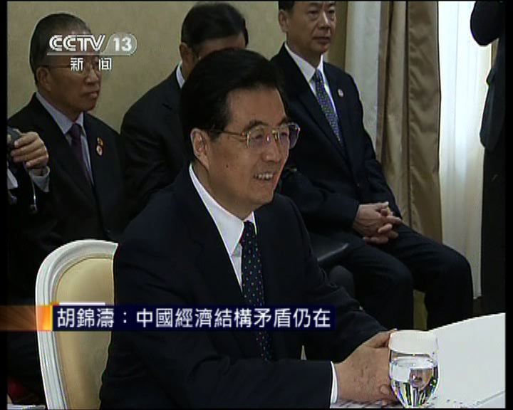 
胡錦濤在二十國峰會發表講話