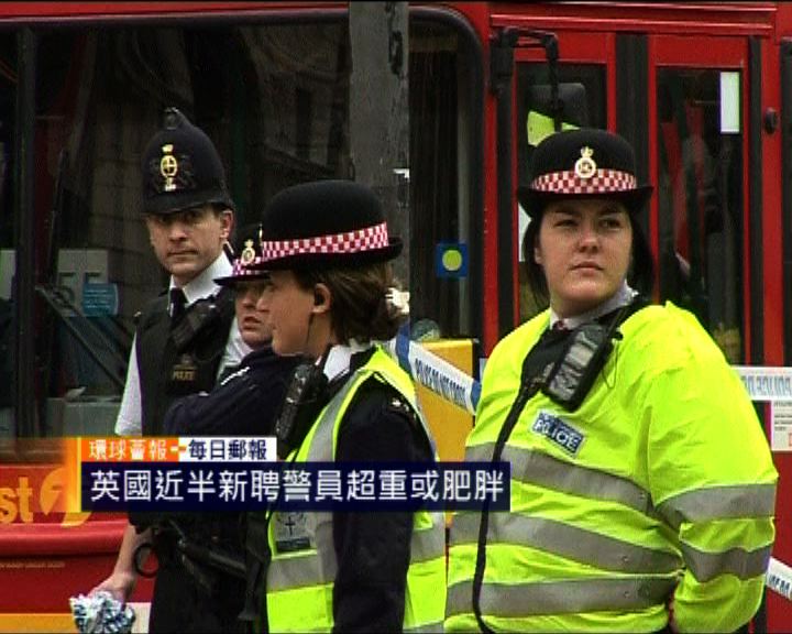 
環球薈報：英國近半新聘警員超重或肥胖