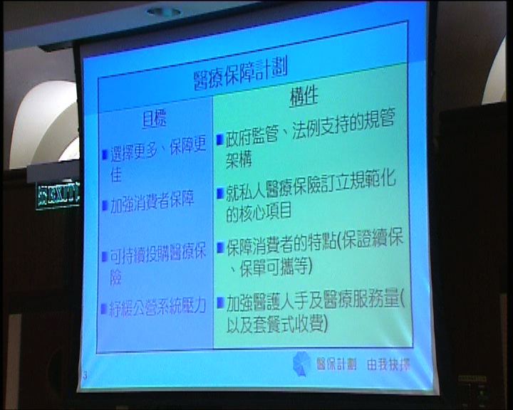 
政府料四年後推自願醫保計劃