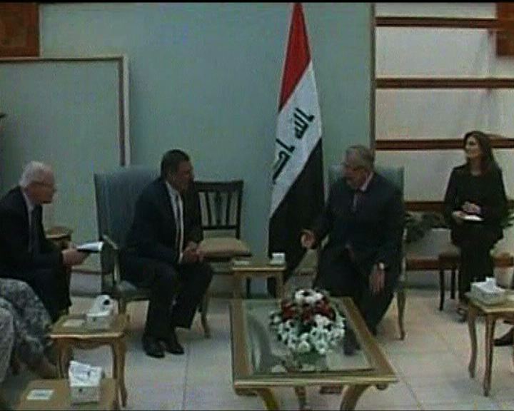
帕內塔與伊拉克領袖會面