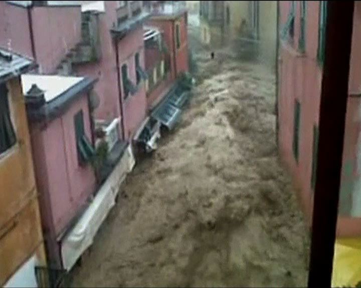 
意大利西北部暴雨成災