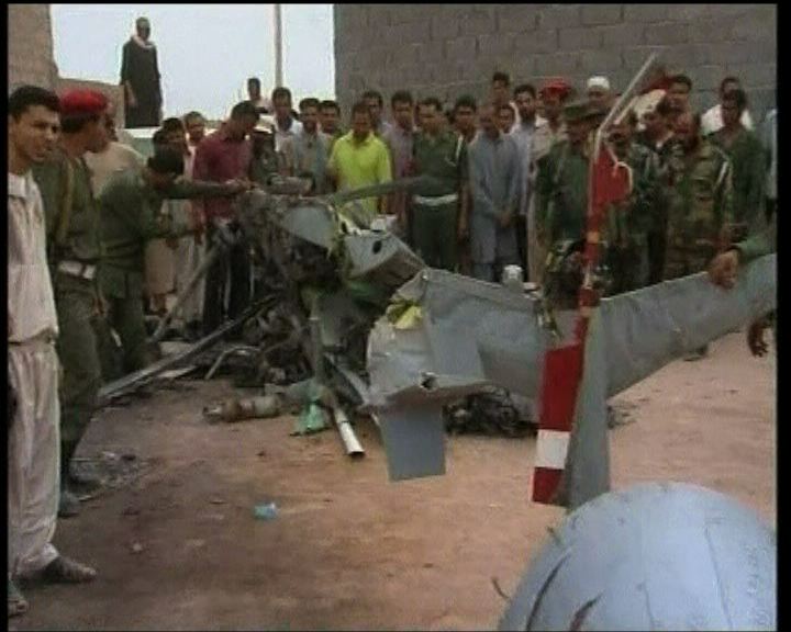 
北約直升機在利比亞境內墜毀