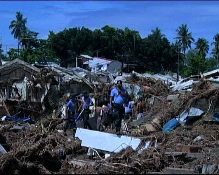 
風暴吹襲菲律賓近千人死亡