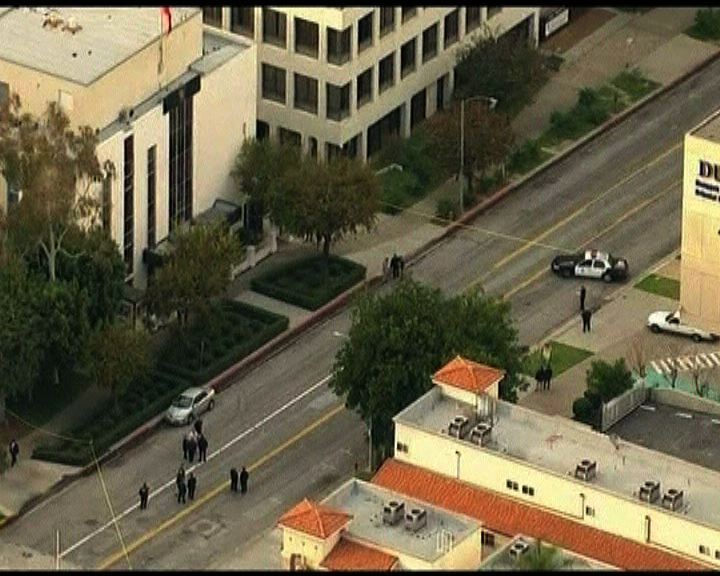 
一名亞裔男子槍擊中國駐洛杉磯總領事館