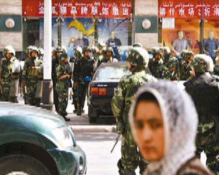 
喀什連環襲擊案後市面氣氛緊張