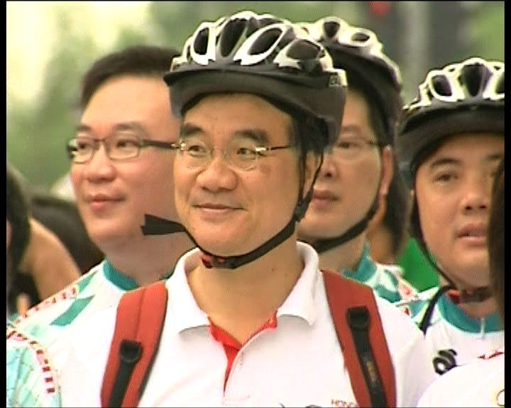 
邱誠武：暫不考慮立法強制踏單車戴頭盔