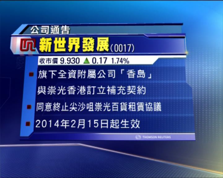
新世界有意收回尖沙咀祟光百貨進行重建