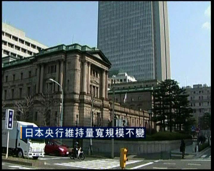 
日本央行維持量寬規模不變