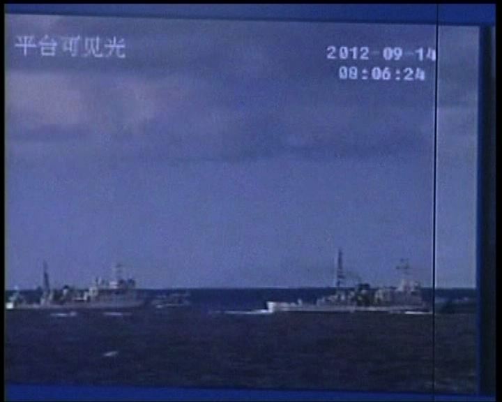 
六艘中國海監船駛入釣魚島海域