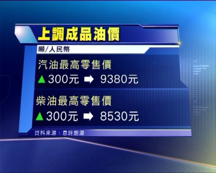 
發改委周三起上調成品油價每噸300元