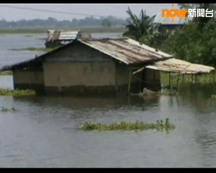 
印度東北部季候雨引發嚴重水災