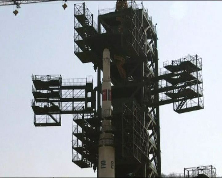 
消息指北韓完成安裝第三級火箭