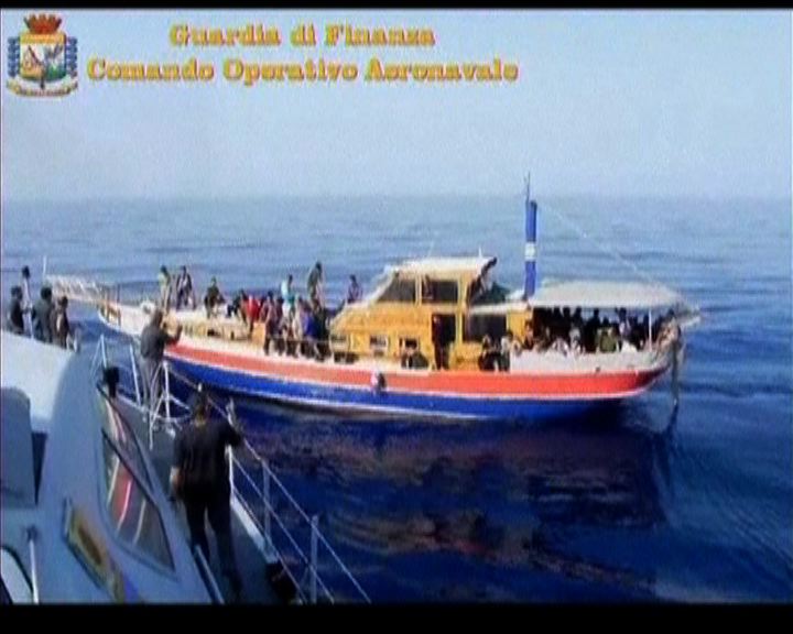 
意大利檢獲敘利亞難民船