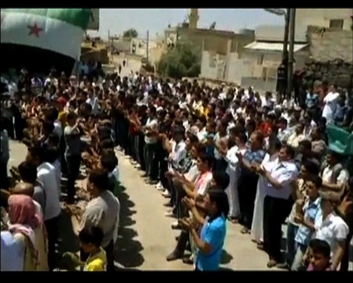 
敘利亞各地續有反政府示威