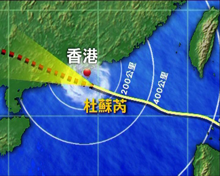 
八號信號生效本港風力繼續增強