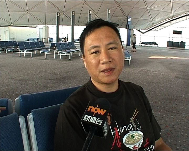 
王丹一度滯留本港機場已返台北