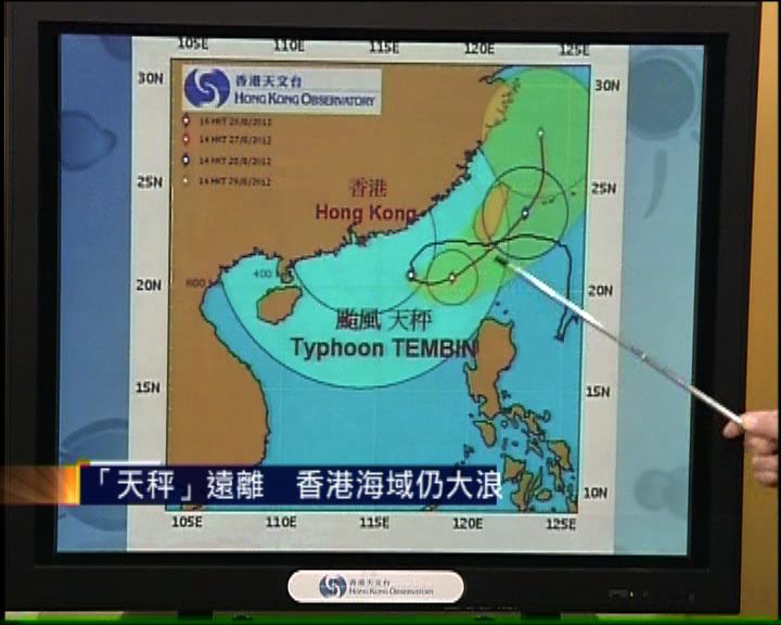 
天秤遠離香港海域仍大浪
