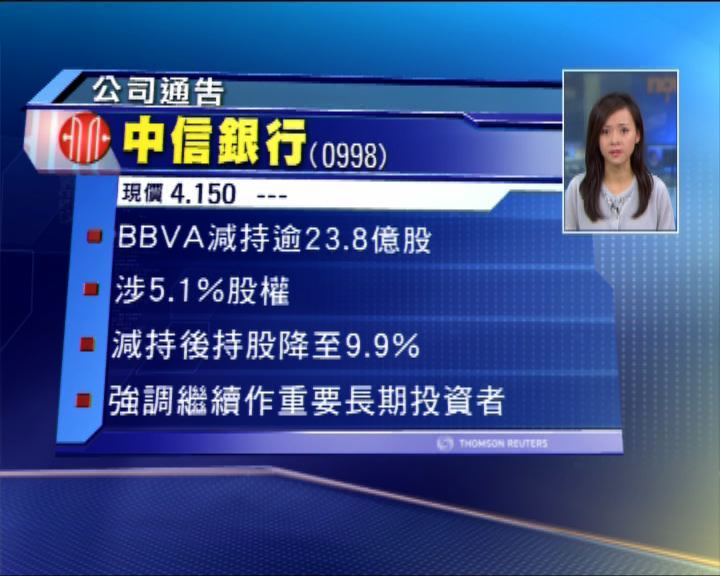 
信行被第二大股東減持股份
