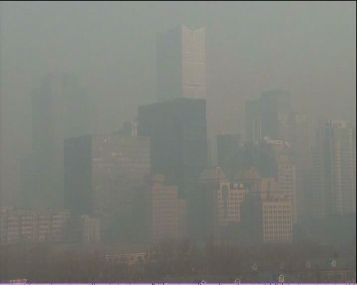
北京空氣污物指數再度颷升