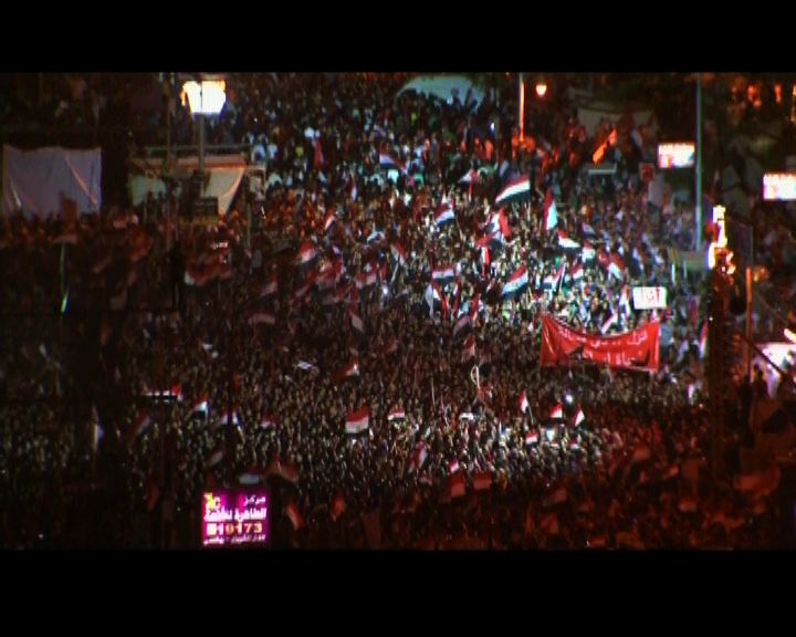 
埃及軍方讚揚示威者和平表達意見