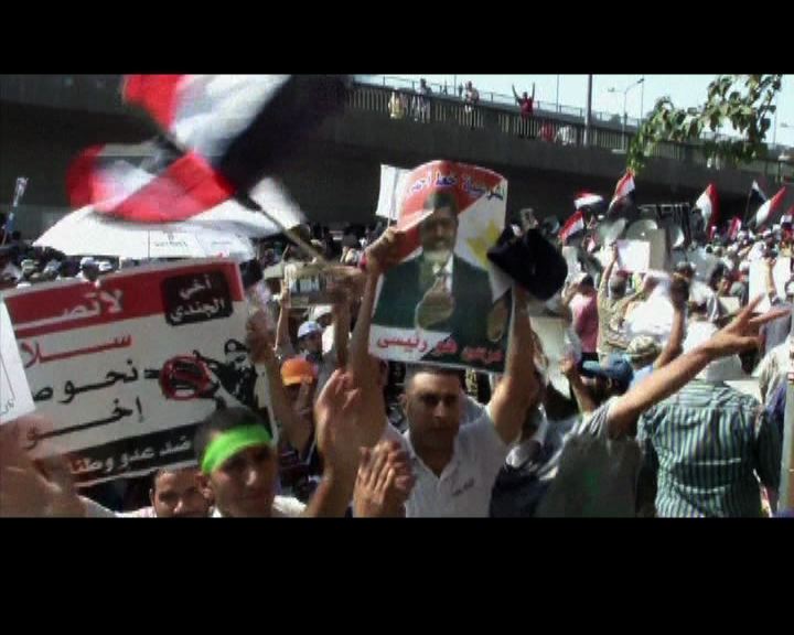 
埃及民眾解放廣場集會慶穆爾西下台