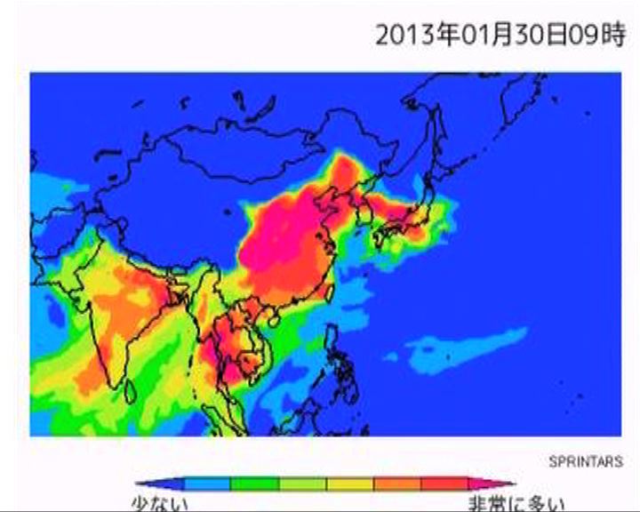 
日本網站警告中國毒霧來襲