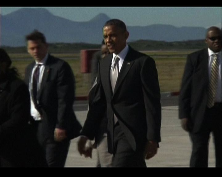 
奧巴馬轉抵開普敦訪問