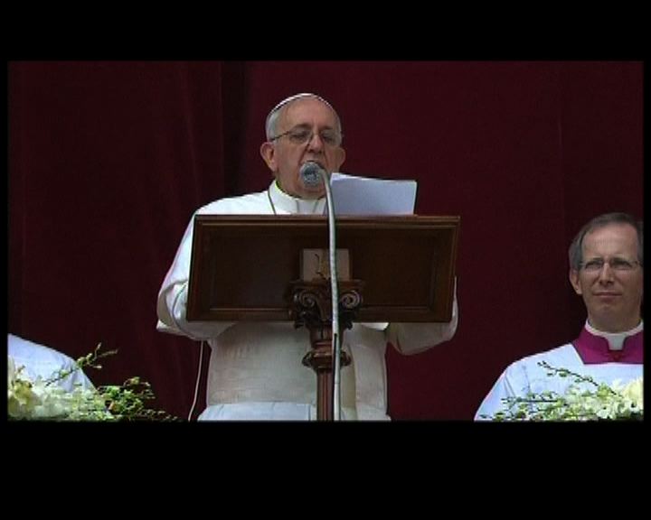 
教宗發表復活節文告祈求和平