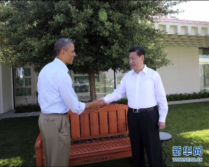 
奧巴馬贈紅杉長椅象徵中美友誼