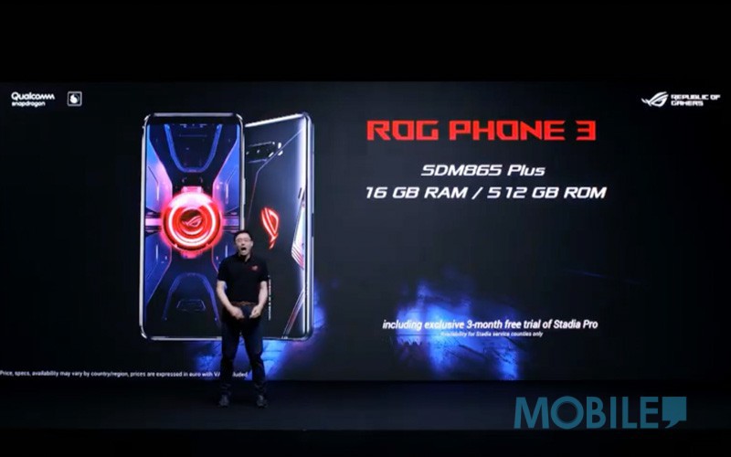驍龍 865+、144Hz 電競芒、6,000mAh 大電池！ROG Phone 3 正式發佈