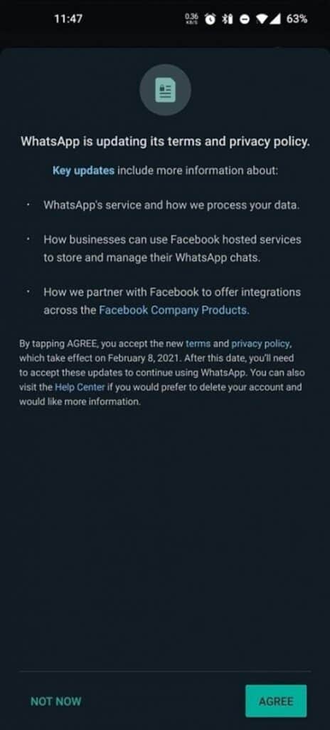 強制跟 Facebook 共享用家資訊，WhatsApp 更改私隱政策
