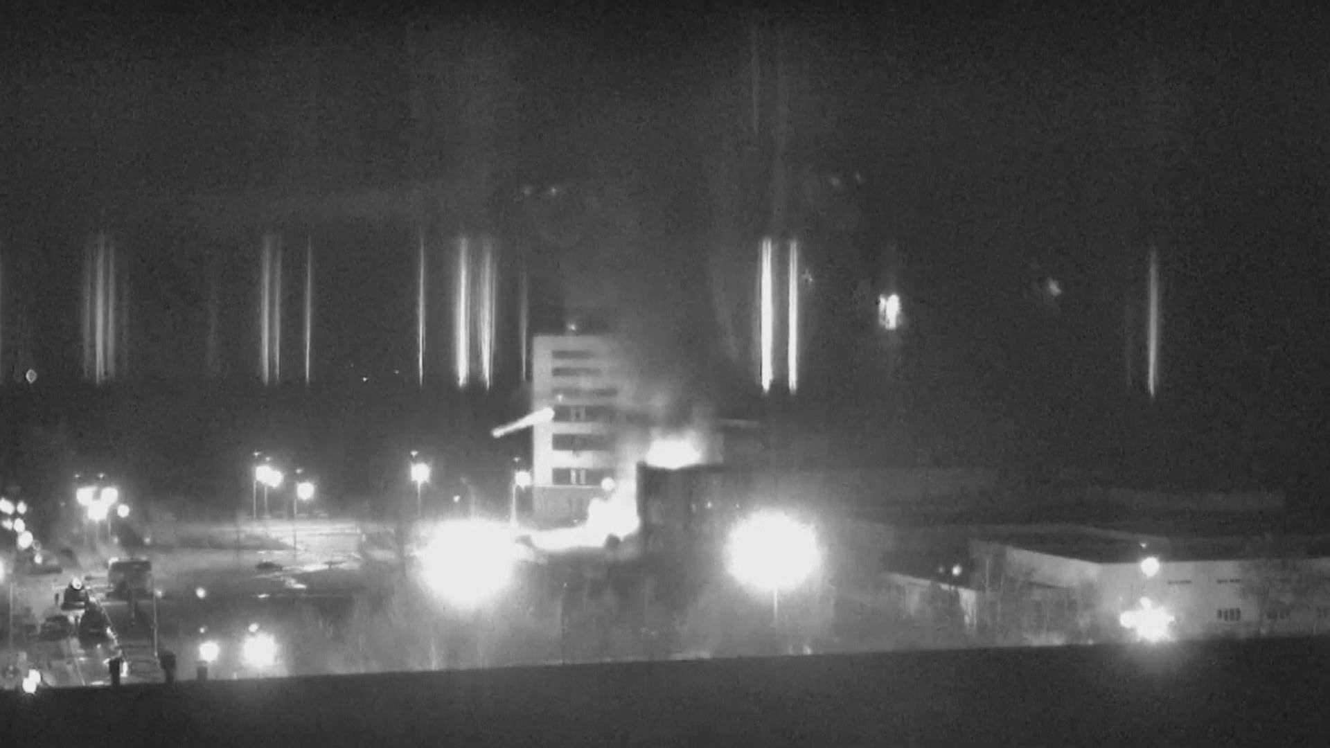 烏克蘭當局指核電廠外培訓大樓被俄軍襲擊著火