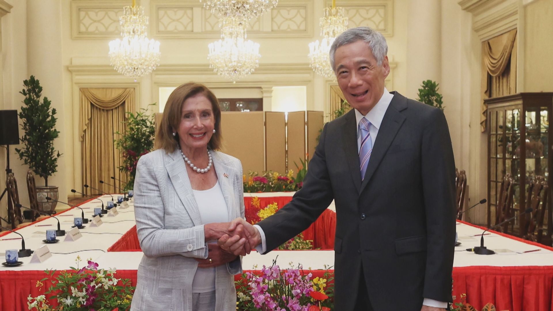 佩洛西到訪新加坡　與總理李顯龍等會面