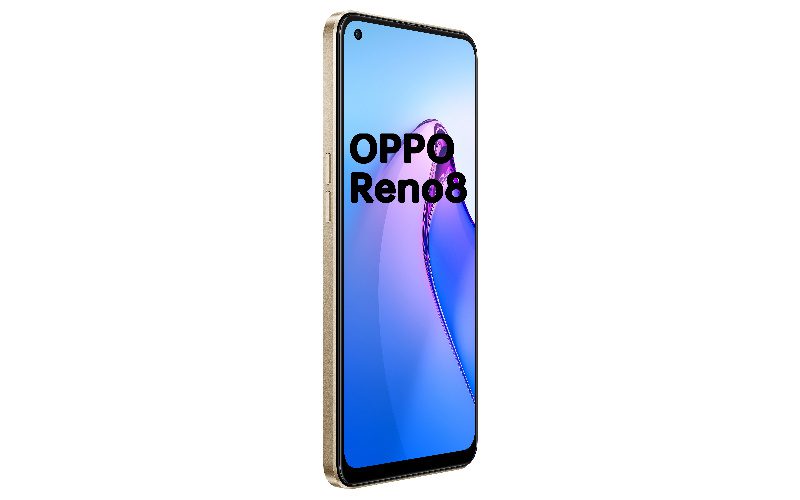 OPPO Reno8 追加12 + 256GB 緞面金新配色!