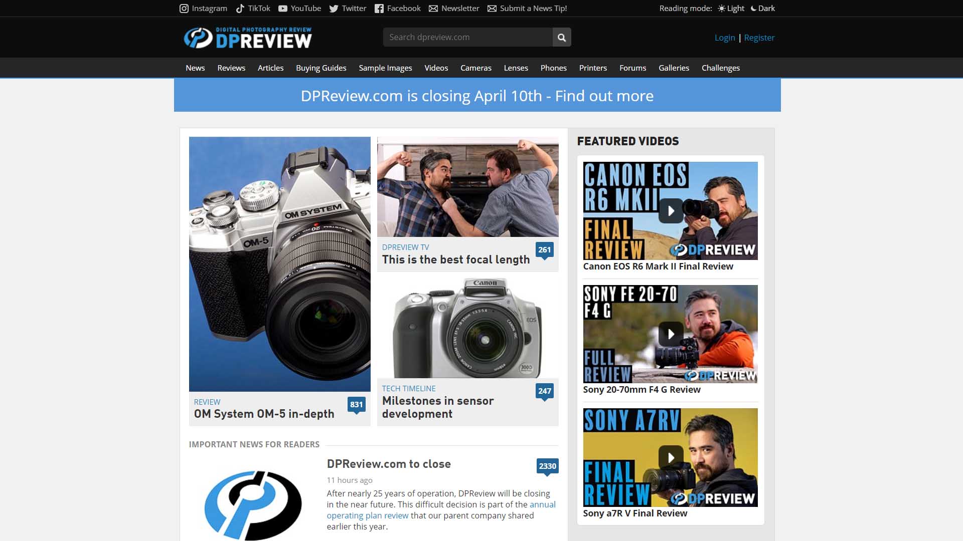 亞馬遜裁員潮蔓延　相機評測權威網站Dpreview下月停運