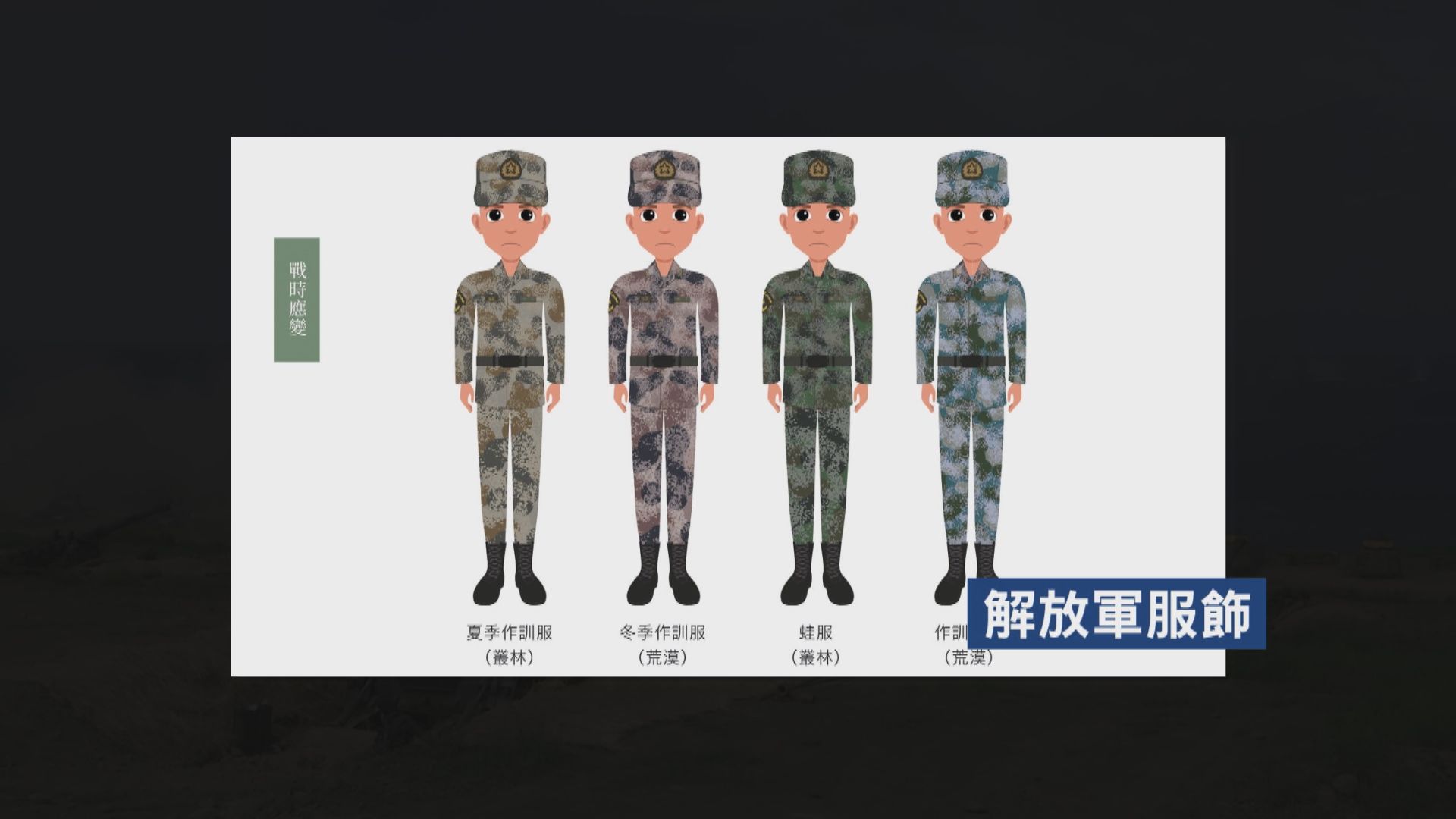 台灣修訂防務應變手冊 新納入解放軍服飾供參考