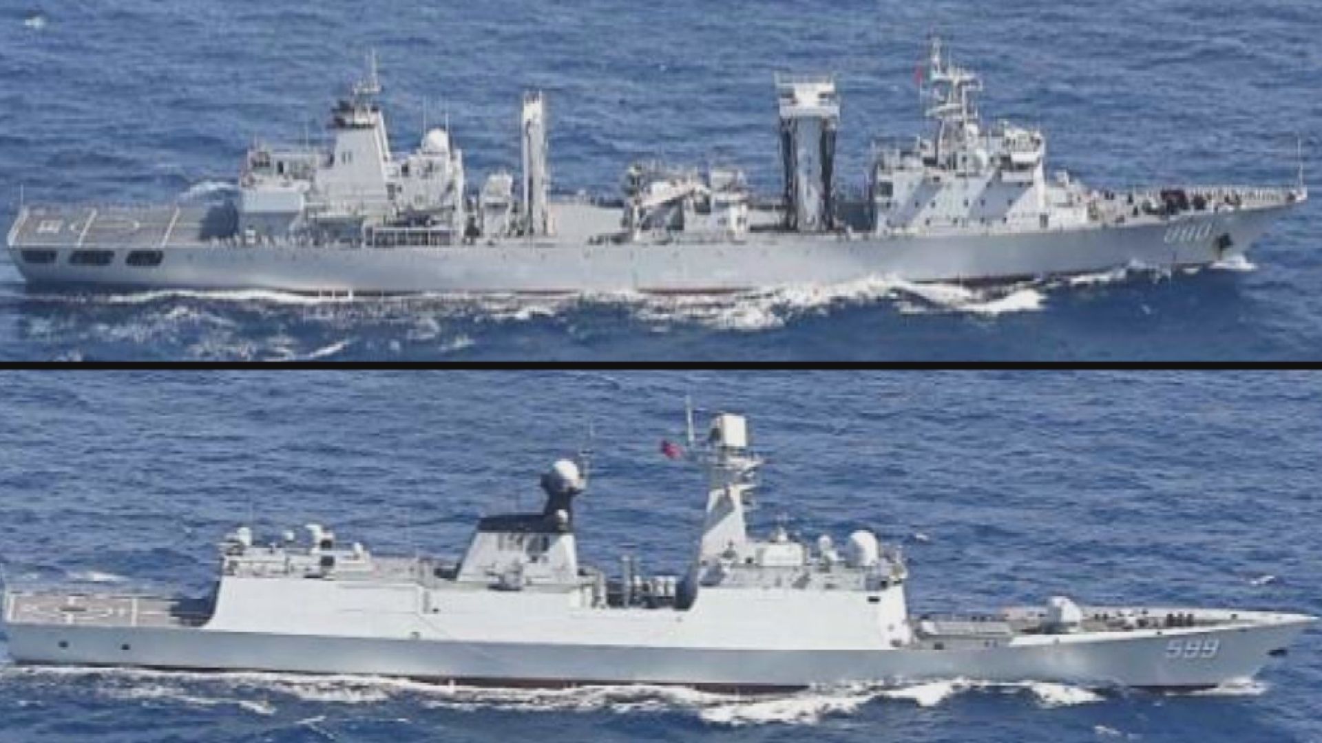 日本防衛省首度在日本附近海域發現解放軍兩棲攻擊艦