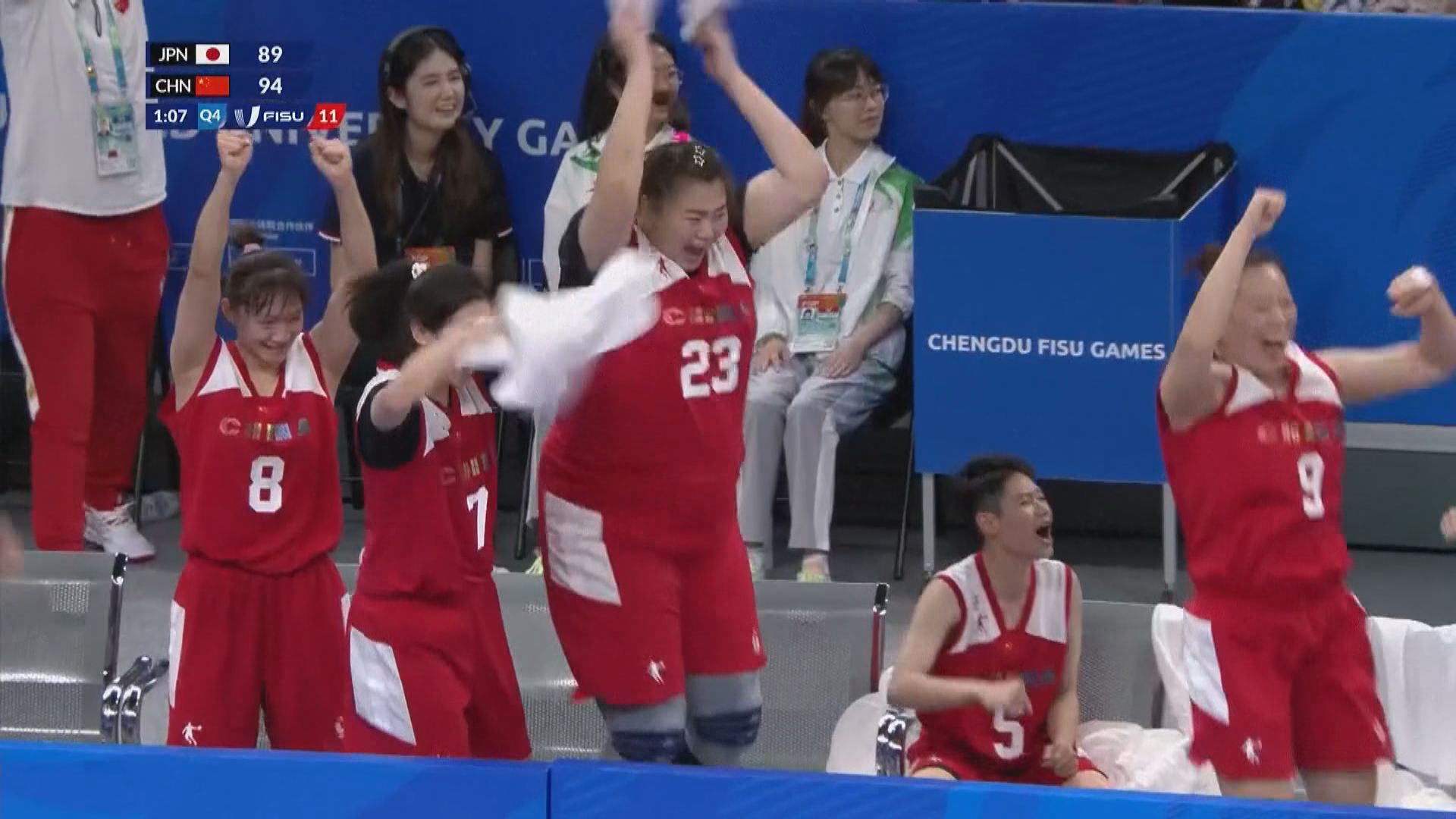 世大運女籃決賽 日本91:99中國