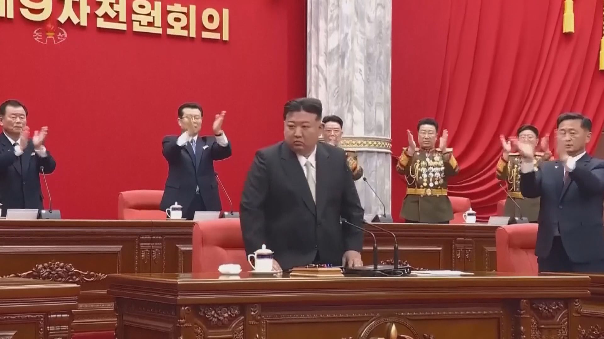 北韓勞動黨召開八屆九中全會 金正恩發表報告