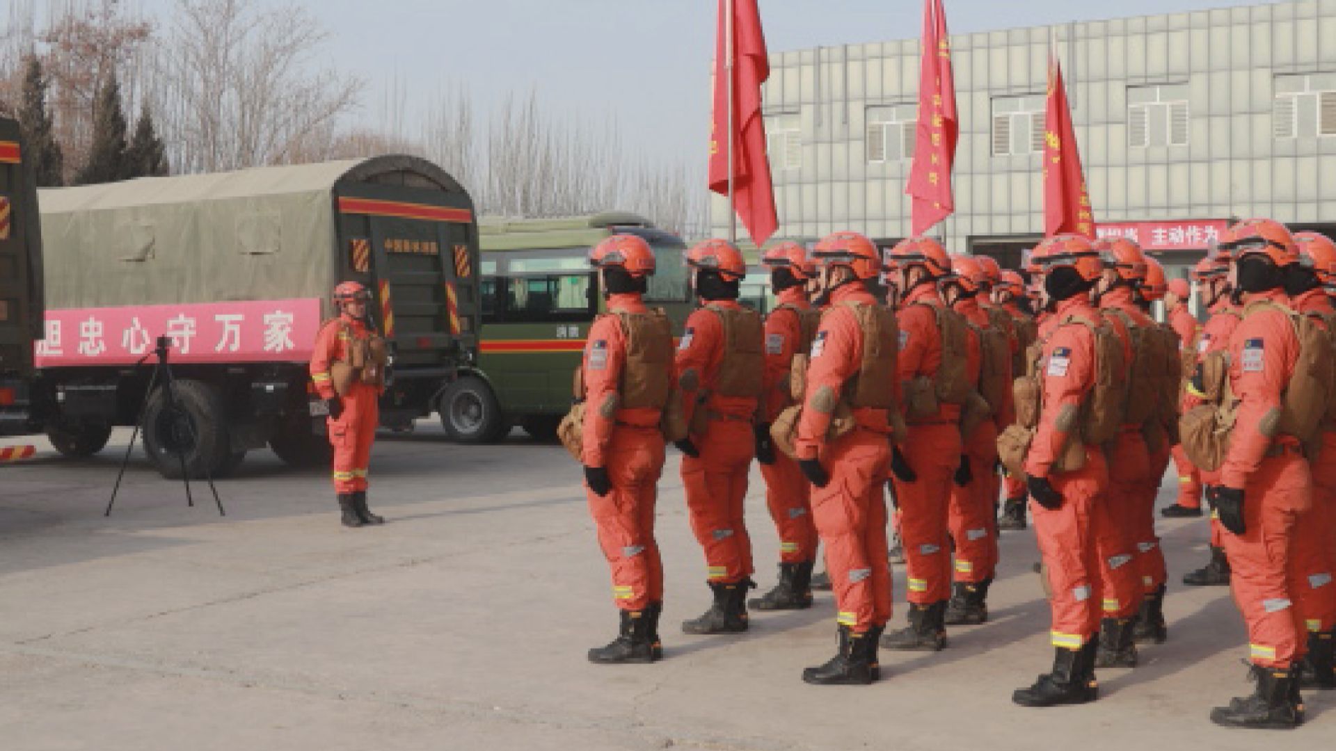 新疆阿克蘇地區4.8級地震 消防戒備