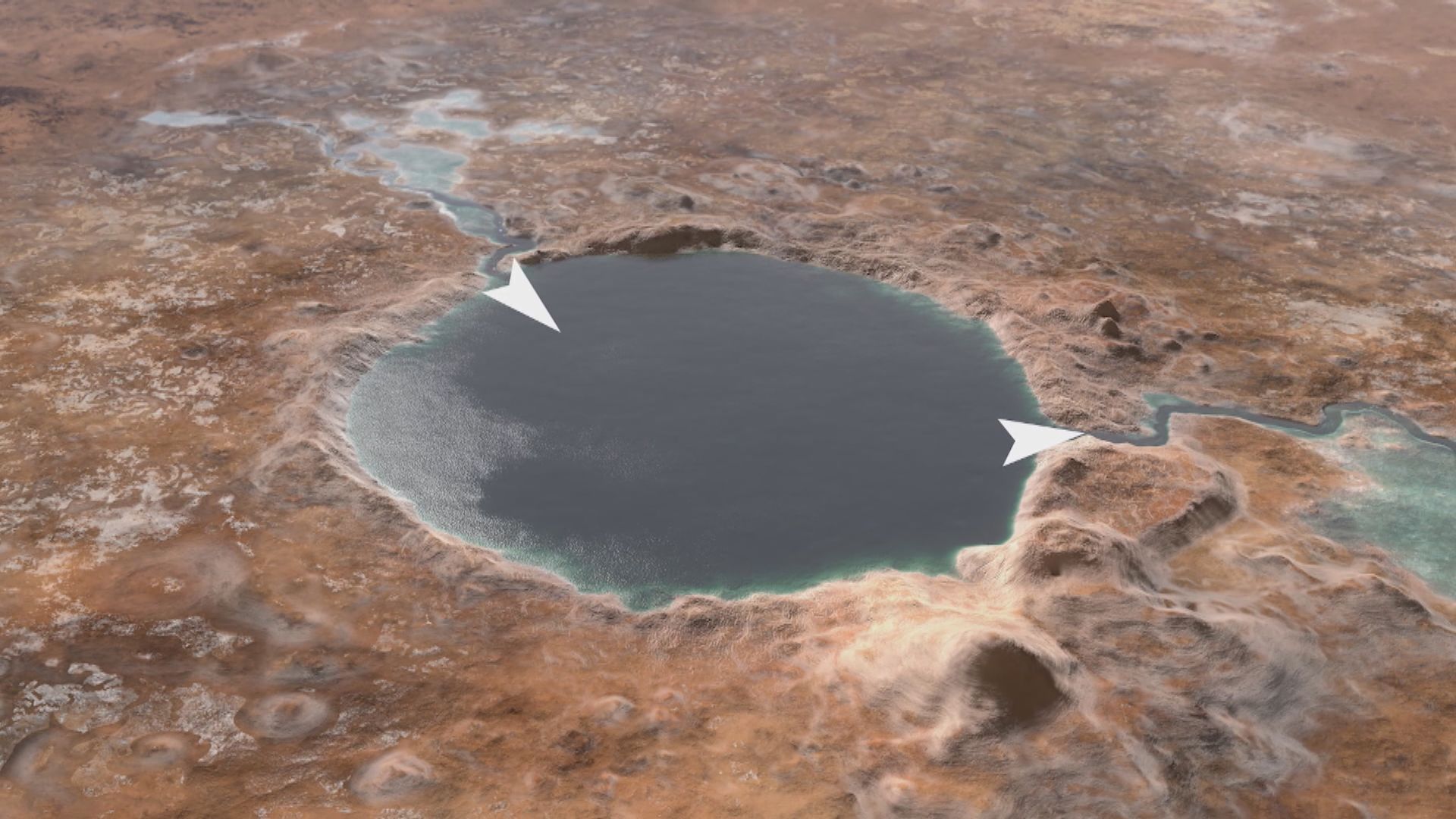 美國研究證實火星耶澤羅隕石坑存在過巨大湖泊