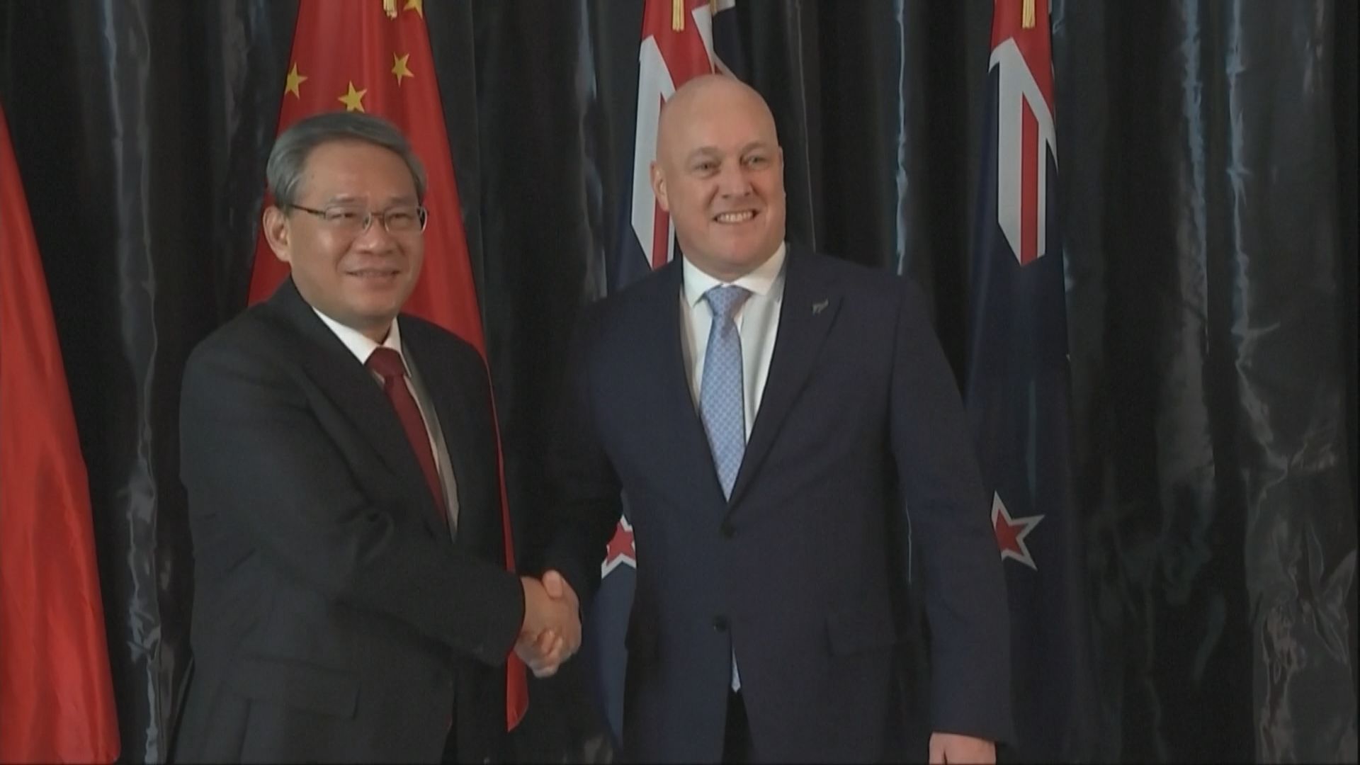 李強訪新西蘭晤總理拉克森