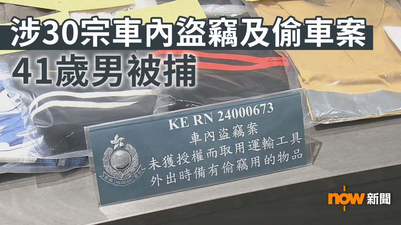 警方拘一漢涉30宗車內盜竊及偷車案