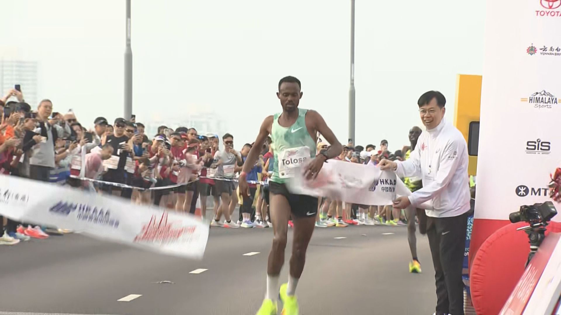 港珠澳大橋香港段半馬挑戰組　托路沙及拿禾烏娜分別稱王封后