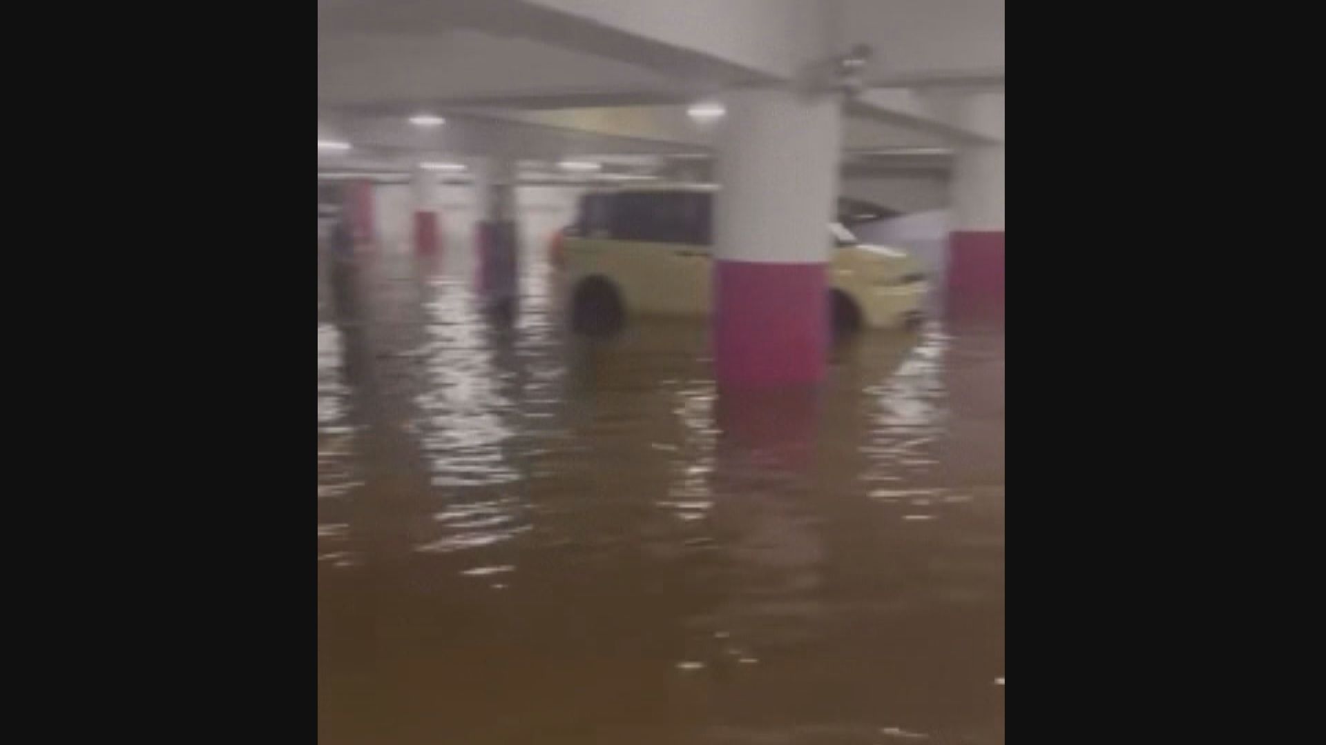 今年首個黑雨無「超前預報」　環翠邨停車場水浸　有車主車輛要再報廢