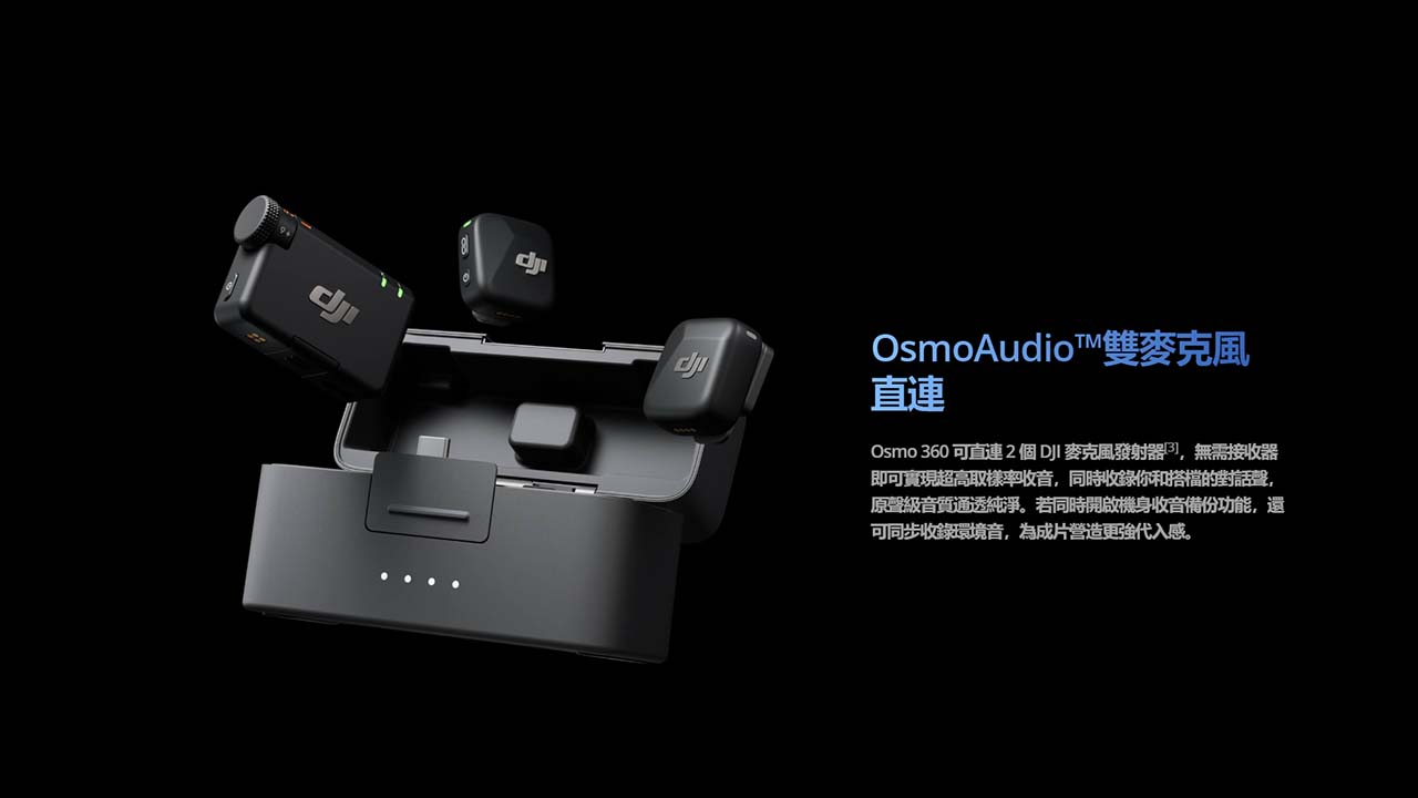 DJI OSMO 360全景相機登場 標準套裝賣3,299元