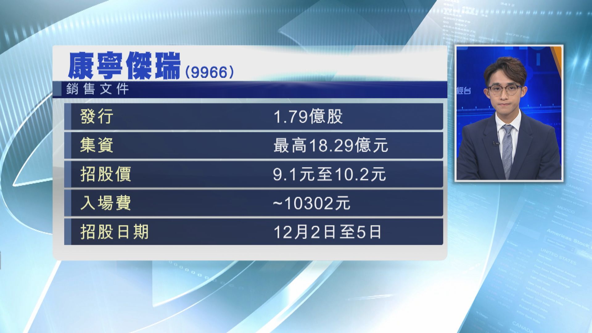 【新股上市】銷售文件：康寧傑瑞下周一招股 集資最多18.3億