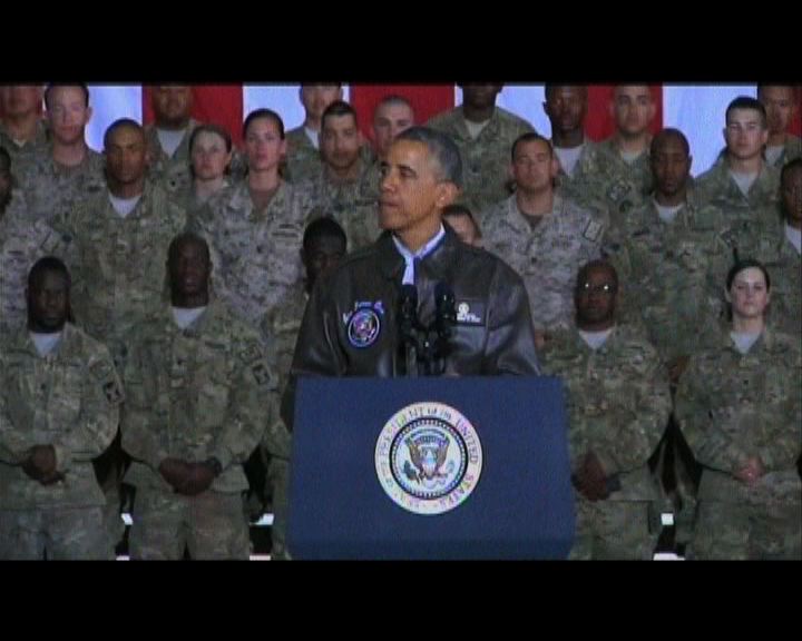 
奧巴馬突訪阿富汗探望美軍士兵
