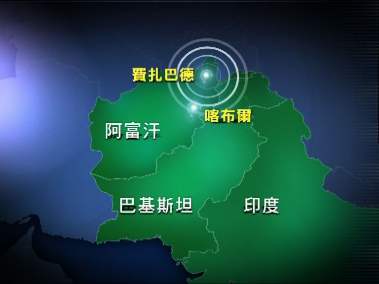 阿富汗北部發生7.7級地震