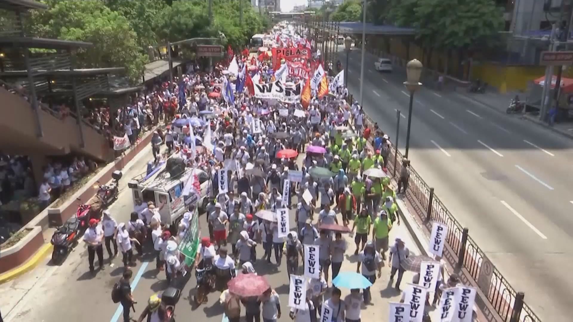 亞洲多處有遊行示威要求改善勞工權益